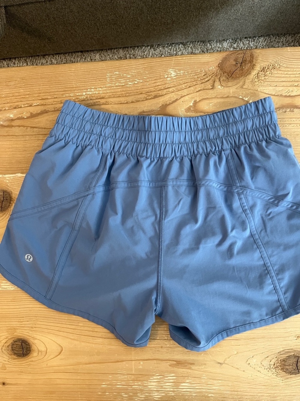 Lululemon Athletics dusty blue athletic shorts